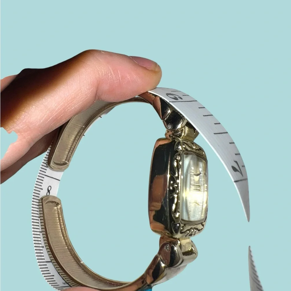 Vintage-Style Pavana Cuff Watch with Faux Turquoise Stones